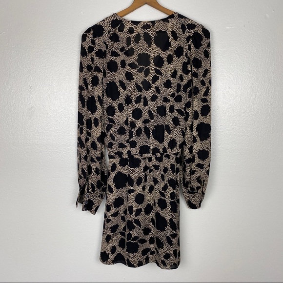 Parker Speckle Print Crossover Wrap Dress - Picture 4 of 4